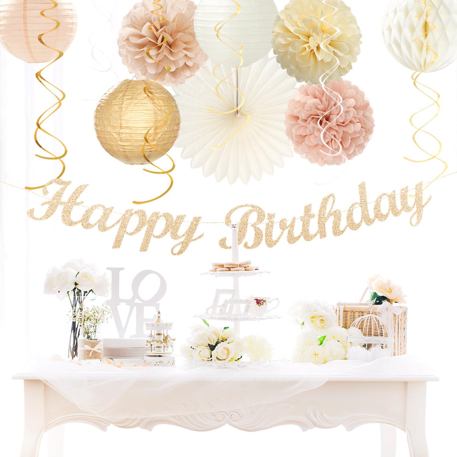 Virella Store Champagne-Gold B - огляд і ціна Party Banner Gold