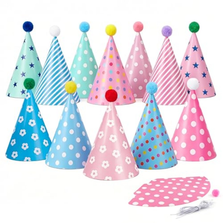 Beurio Pastel Party Hats for a - огляд і ціна Party Hat Cone