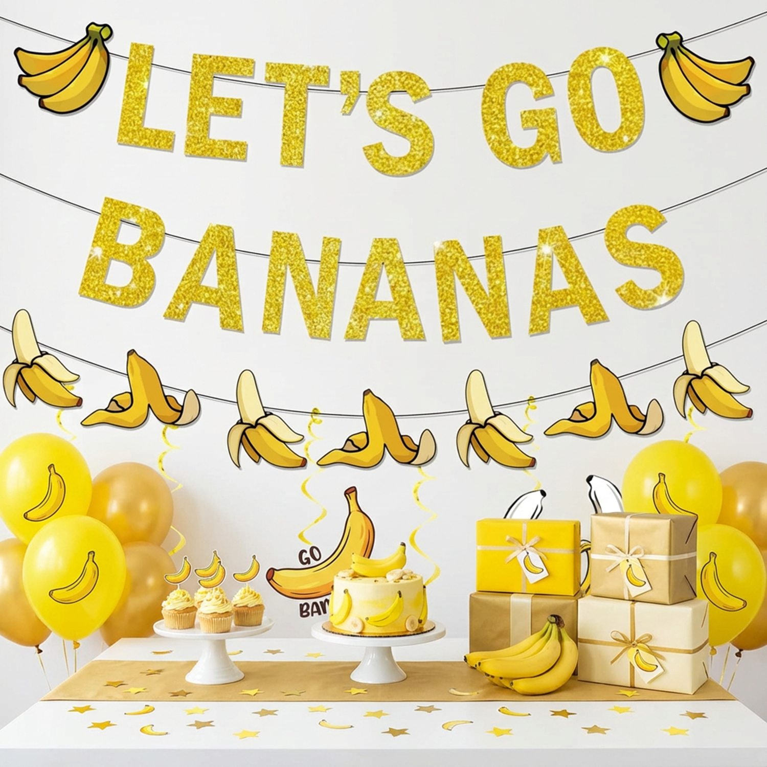 1Set Yellow Bananas Birthday B - огляд і ціна Let'S Party Event Supply
