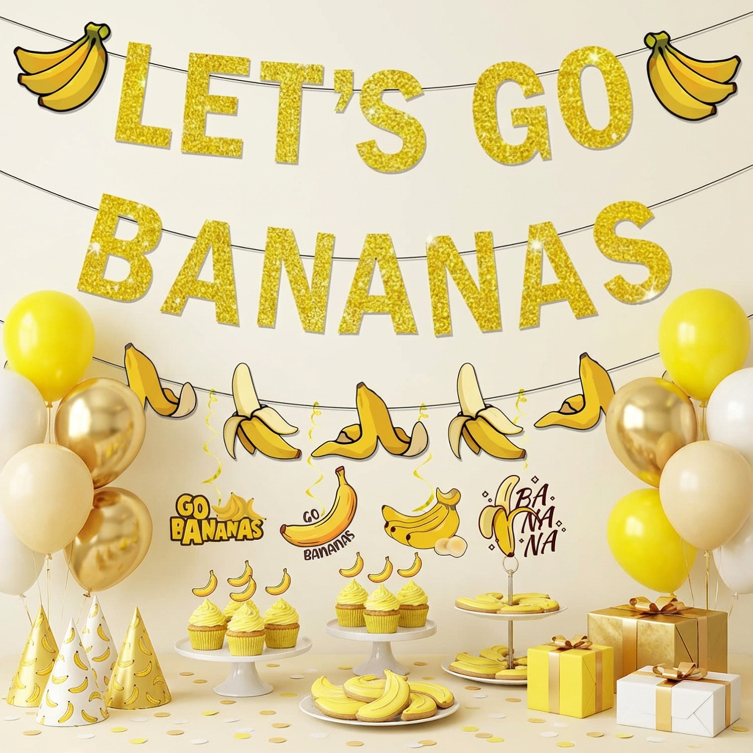 1Set Yellow Bananas Birthday B - огляд і ціна Let'S Party Event Supply
